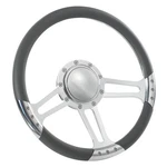 14'' Billet Steering Wheels Dark Gray Half Wrap Ford Lincoln Mercury Cougar. Fixed Price $165.50.