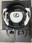 Carbon Fiber Steering Wheel Fits 2014-25 Lexus IS350 RC350 Gsf + Paddle Shifters. Fixed Price $699.99.