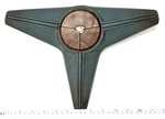 Original 75,76 Cadillac Horn BUTTON,1602428,BLUE,WOOD Grain MEDALION,ELDORADO+19. Fixed Price $99.98.