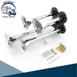 150DB Air Quad 4 Trumpet Horns Kit For Car Train Boat Semi Trucks. Fixed Price $36.85.