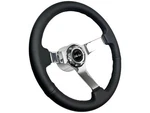 1970-88 Chevrolet Monte Carlo 6 Bolt 14" Black Leather Solid Steering Wheel Kit. Fixed Price $278.99.