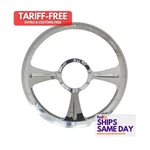 Billet Specialties 30935, One GTX01 Half Wrap Steering Wheel Aluminum Polished. Fixed Price $478.41.