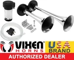 Loud Dual Trumpet Train Air Horn System Kit Car/truck 12V Chrome Color VXH2311C. Fixed Price $27.97.