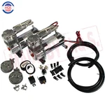 Sets 150 Psi Air Compressor /4 Hose Kit For Train Horns/bag Suspension 12V. Fixed Price $229.97.