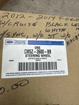 Ford CM5Z-3600-BB Black & White Leather Steering Wheel 2012-14 Focus Nos. Fixed Price $200.00.