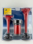 Hella 003001661 Red Twin-tone Air Horn Kit With Compressor 24 Volts Universal. Fixed Price $76.36.