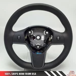 1490214-00-B Driver Heated Leather Steering Wheel Compatible For Tesla Model 3 Y. Fixed Price $198.00.