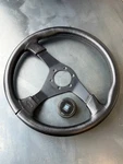Nardi Nd Gara 3/0 Steering Wheel 350MM Black Leather Spokes Genuine. Fixed Price $280.00.