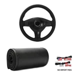 Genuine Leather Steering Wheel Cover, Stitch On Wrap For Glossy Black. Fixed Price $12.54.