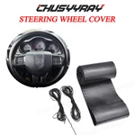 Genuine Leather Diy Car Steering Wheel Cover Anti-slip For 15"/38 Cm Black Us. Fixed Price $15.99.