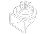 Genuine Audi High Note Horn 8N0-951-223. Fixed Price $64.38.