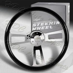 W-power 432MM Black Wood Grip 5-HOLE Aluminum Chrome 17-INCH Steering Wheel. Fixed Price $135.99.