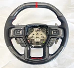 Genuine Ford F150 Raptor Carbon Fiber Steering Wheel Paddle Shifter Red Stitch. Fixed Price $1399.98.