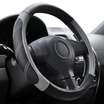 Elantrip Sport Leather Steering Wheel Cover 14 1/2 - 15 Inch, Black And Gray. Fixed Price $16.90.