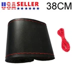 Diy Hand Sewing Auto Car Leather Steering Wheel Cover With Needle Thread. Fixed Price $8.99.