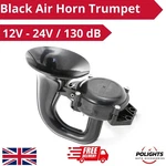 X 12-24V Truck Car Black Air Horn 130DB Trumpet Bus Van Suv Lorry Trailer. Fixed Price $24.65.