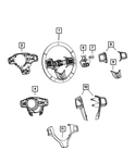 Genuine Mopar Steering Wheel Back Cover 1YG09DX9AB. Fixed Price $151.00.