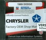 1969 Dodge Charger/coronet/dart Shop/body Manual Cd. Fixed Price $49.95.