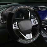 Muamos Bling Fluffy Steering Wheel Cover For Women Girls, Rhinestone BLACK02. Fixed Price $17.84.