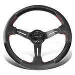 Nrg 12" Od 1.5" Deep Dish Carbon Fiber Leather Grip Steering Wheel ST-010CFRS. Fixed Price $320.00.