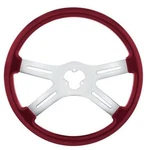 United Pacific 88280 Steering Wheel 18", Vibrant Color, 4 Spoke, Candy Red. Fixed Price $242.91.