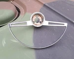 1964 Chevy Corvair Horn Steering Wheel Trim Column Cover Chrome Moulding. Fixed Price $27.59.