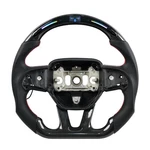 Carbon Fiber Led Flat Steering Wheel Fit Dodge Hellcat Charger Durango Srt 15-26. Fixed Price $399.00.