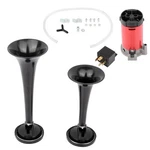 Dual Trumpet Train Air Horn Compressor Kit 12V 130DB Loud Car Truck Boat Black. Fixed Price $20.22.