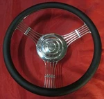 14" Billet 1/2 Wrap Custom Banjo Steering Wheel & Horn Button Street/hot Rod. Fixed Price $125.00.