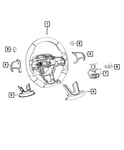 Genuine Mopar Steering Wheel Bezel 5RB85XSAAA. Fixed Price $42.70.