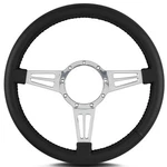 Lecarra 44401 14 Inch Steering Wheel, Mark Dbl Slot, Black Wrap. Fixed Price $234.95.