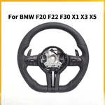 Perforated Flat Steering Wheel Fit Bmw Black Button Fat Sport Upgrade. Fixed Price $379.65.