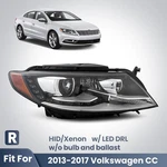 Hid/xenon Headlight For 2013-2017 Volkswagen Cc W/led Drl W/o Bulb&ballast Right. Fixed Price $293.99.