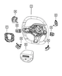 Genuine Mopar Steering Wheel Left Switch 68594353AA. Fixed Price $38.75.