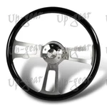 Black Wood Grip W-power 432MM 17" Billet Spoke 5-HOLE Steering Wheel W/ Horn. Fixed Price $135.50.