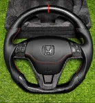 Honda Cr-v 2007-2011 Real Carbon Fiber & Leather Steering Wheel". Fixed Price $340.00.