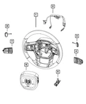 Genuine Mopar Steering Wheel Wiring 68716780AA. Fixed Price $67.16.