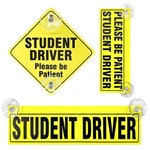 Muqida 3 Pcs Student Driver Sticker, Removable Reusable New Sign With .... Fixed Price $12.01.