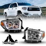 Clear For 2014-2017 Toyota Tundra Headlights Lamps Led Strip Left+right 14-17. Fixed Price $239.99.