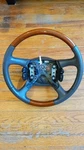 2002 Cadillac Escalade Woodgrain Steering Wheel Tan Oem Gm. Fixed Price $160.00.