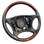 00-06 W215 W220 Mercedes S55 CL600 Wood Grain Black Leather Steering Wheel. Fixed Price $250.99.