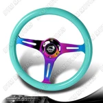 Nrg ST-015MC-MF 350MM Minty Fresh Wood Grain Neo Chrome 3-SPOKE Steering Wheel. Fixed Price $160.00.