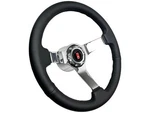 1969-94 Oldsmobile 6-BOLT 14" Black Leather Chrome Steering Wheel Kit, Rocket Ii. Fixed Price $278.99.