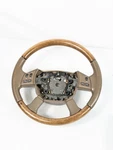 2004-2008 Jaguar X-type Steering Wheel Wood Grain With Beige Leather. Fixed Price $486.00.