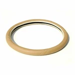 Omac Anti-slip Breathable Leather Steering Wheel Cover, Dark Beige. Fixed Price $26.99.
