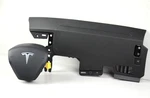 2017-2023 Tesla Model Driver Wheel + Left Knee Airbag Set Black Genuine Oem. Fixed Price $699.99.