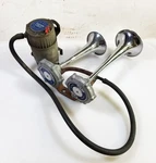 Rare Vintage Double Fiamm Italian Air Horns Ta/oc Sport Compressor Igm 0874 Ka. Fixed Price $499.00.