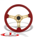 Red Deep Dish Steel Jdm Vip Racing Steering Wheel For Universal 6 Hole 14" 350MM. Fixed Price $48.00.