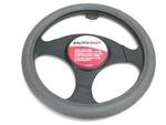 Auto Craft Gray Stitched Steering Wheel Cover, AC38455G, Fits 14.5"-15.5". Fixed Price $14.99.