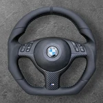 Bmw M3 E46 M5 E39 X5 E53 Sport Flat Bottom Custom New Leather Steering Wheel. Fixed Price $600.00.